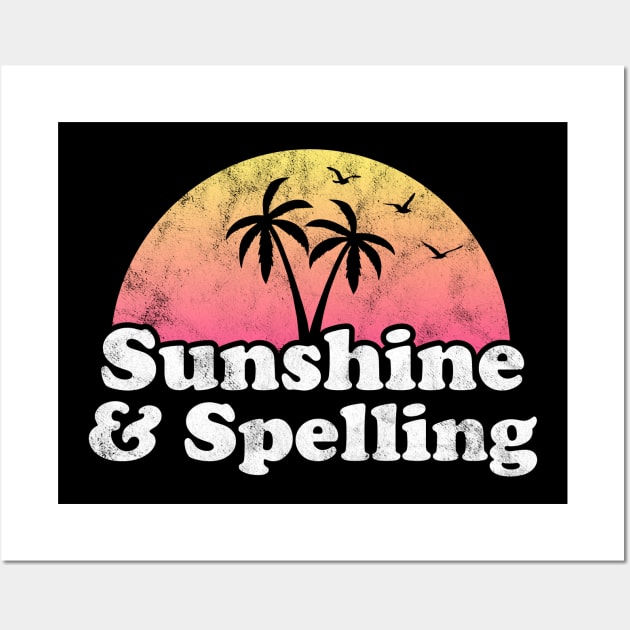 Sunshine and Spelling Wall Art by JKFDesigns